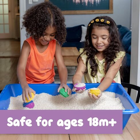 SPARK & WOW Sensory Bin Texture Twists, 4 Hollow, Tactile Balls | Twist Them Apart, Mix and Match Colors and Textures, Sensory Table Tools for Toddlers in Saudi Arabia