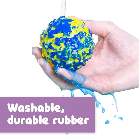 SPARK & WOW Sensory Bin Texture Twists, 4 Hollow, Tactile Balls | Twist Them Apart, Mix and Match Colors and Textures, Sensory Table Tools for Toddlers in Saudi Arabia