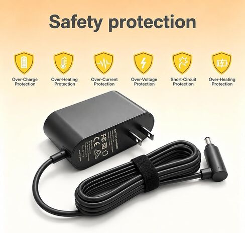 26.1V Cordless Vacuum Charger Power Supply Adapter Compatible with Dyson V6 V7 V8 Series Animal Absolute Fluffy Motorhead Car+Boat, 5.9FT Power Cord, NOT for V10 V11 V12 in Saudi Arabia