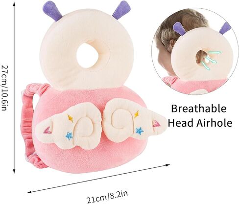 Baby Head Protector Pillow for Toddlers – Anti-Fall Backpack Cushion with Adjustable Straps – Shock Absorbing Plush Safety Pad – CPSIA & ASTM F963 Certified – Model KM1001 (24+ Months) in Kuwait