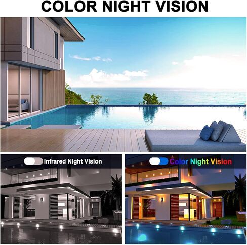 Triple Lens Solar Security Cameras Wireless Outdoor, 2.4G/5G WiFi Camera | 360° Pan/Tilt, 6MP Color Night Vision, PIR Motion Alarm, Spotlight Siren, 2-Way Audio, Easy to Install, Waterproof in Saudi Arabia