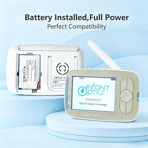 Replacement Battery for Infant Optics DXR-8 Baby Monitor Sp 803048 3.7V Lithium-Ion Rechargeable 1200mAh- NOT for PRO Model in Kuwait