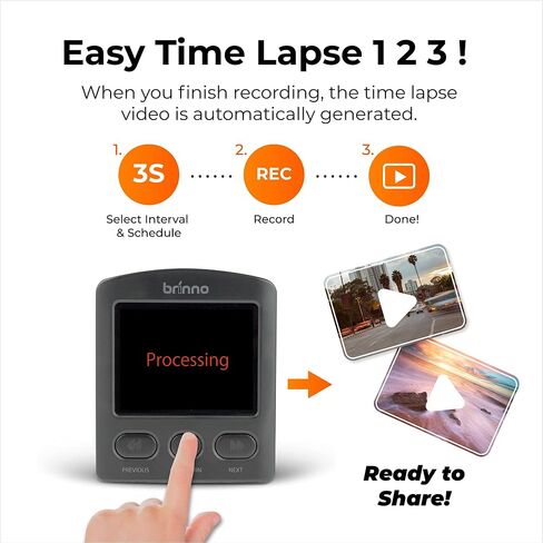 Brinno TLC2020 Time Lapse Camera & ATH1000, 99-Day Battery Life, Multiple Modes, Flexible Schedule, Easy Installation, HD 1080p, BBT2000 Pro Accessory Bundle (Camera Mount & Water/Dust-Proof Housing) in Saudi Arabia