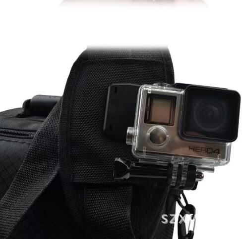 Action Camera Backpack Strap Mount Clip, 360 Degree Rotatable Shoulder Strap Holder for GoPro and Sports Cameras in Saudi Arabia