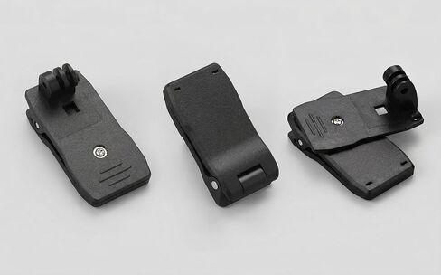 Action Camera Backpack Strap Mount Clip, 360 Degree Rotatable Shoulder Strap Holder for GoPro and Sports Cameras in Saudi Arabia