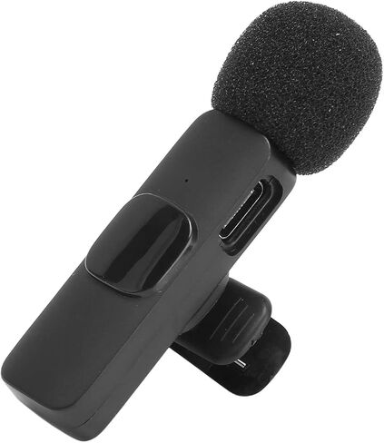 Lavalier Lapel Microphone, Intelligent Noise Reduction, Clamp/Holder on Mic for Video Teaching 3.5mm Wireless for Vlog in Saudi Arabia