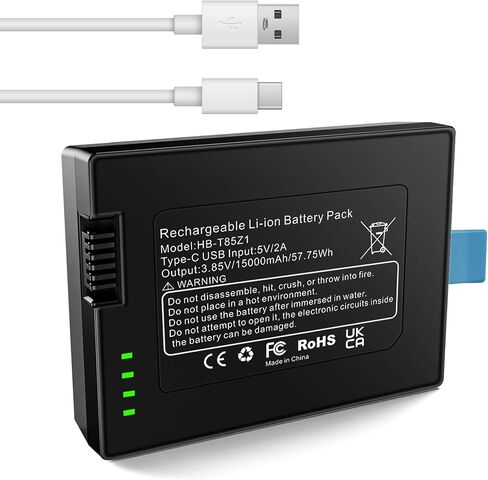 Battery for FamiLock S3, FamiLock S3 MAX, Upgrade High Capacity 15000mAh Lithium-Ion Battery Replacement Compatible with Fami Lock T85Z1 Enduring Energy Supply for Home Video Security Surveillance in Kuwait
