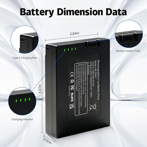 Battery for FamiLock S3, FamiLock S3 MAX, Upgrade High Capacity 15000mAh Lithium-Ion Battery Replacement Compatible with Fami Lock T85Z1 Enduring Energy Supply for Home Video Security Surveillance in Kuwait