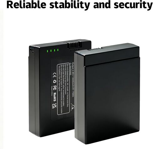 Battery for FamiLock S3, FamiLock S3 MAX, Upgrade High Capacity 15000mAh Lithium-Ion Battery Replacement Compatible with Fami Lock T85Z1 Enduring Energy Supply for Home Video Security Surveillance in Kuwait