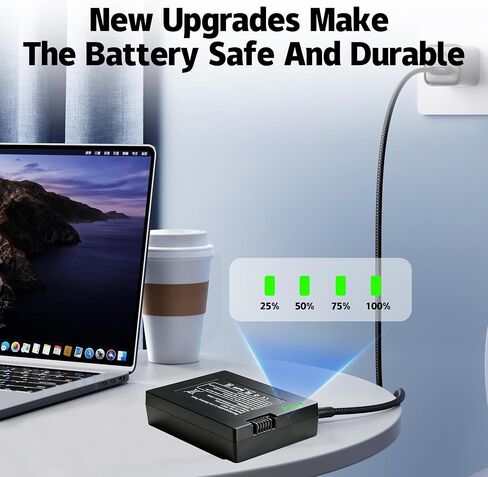 Battery for FamiLock S3, FamiLock S3 MAX, Upgrade High Capacity 15000mAh Lithium-Ion Battery Replacement Compatible with Fami Lock T85Z1 Enduring Energy Supply for Home Video Security Surveillance in Kuwait