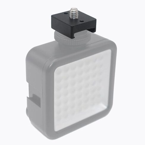 Baluue Cold Shoe Flash Adapter Mount Secure and Wear Resistant Hot Shoe Base Aluminum Alloy 2 Set with Quick Release Design for Camera and Flash for Photography and Video Accessories in Kuwait