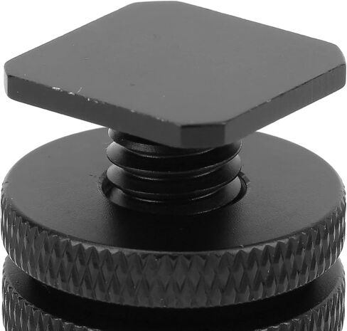 Camera Hot Shoe Mount Adapter, Durable Aluminium Alloy for Connecting Flash Shoe to Tripod Screw, 1/4 Inch Threaded Base for Photographers, Lightweight 16g in Kuwait