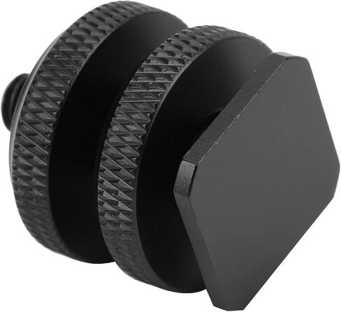 Camera Hot Shoe Mount Adapter, Durable Aluminium Alloy for Connecting Flash Shoe to Tripod Screw, 1/4 Inch Threaded Base for Photographers, Lightweight 16g in Kuwait