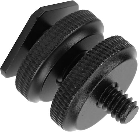 Camera Hot Shoe Mount Adapter, Durable Aluminium Alloy for Connecting Flash Shoe to Tripod Screw, 1/4 Inch Threaded Base for Photographers, Lightweight 16g in Kuwait