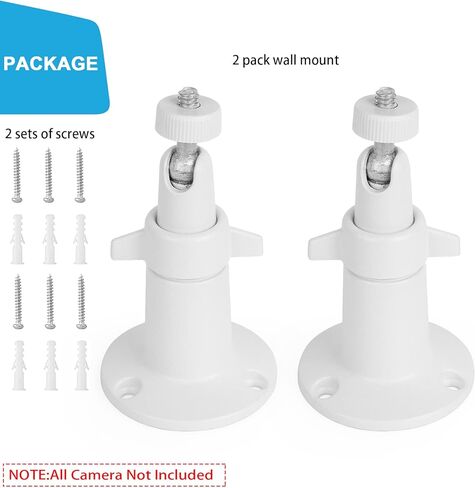 UYODM 2 Pack Wall Mount Holder Compatible with SimpliSafe Outdoor Security Camera+1Pack Wall Mount Compatible with SimpliSafe SimpliCam 1080p Wired Indoor Home Security Camera in Saudi Arabia