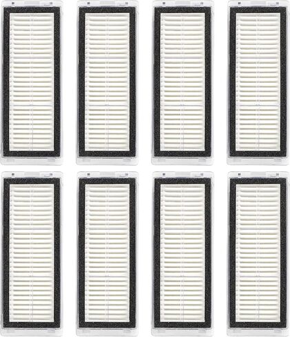 (8 Pieces) HEPA Filters Compatible for Dreametech L20 Ultra/ L30 Ultra Robot Vacuum Filter Kit, Replacement Parts 8 Filters in Saudi Arabia