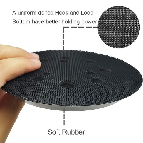 5 inch 8 Hole Sander Hook and Loop Replacement Pad For DeWalt DW420, DW421, Dw423, DW426, D26451, D26453 Orbital Sander in Saudi Arabia