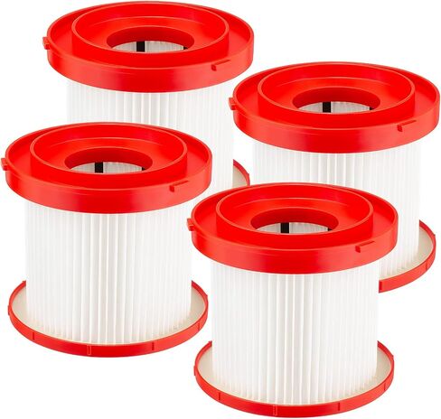 2 Pack Wet Dry Vacuum Filter 49-90-1900 For Milwaukee Cordless Vacuum | - Compatible with Milwaukee Cordless M18 0780-20 0880-20 in Saudi Arabia