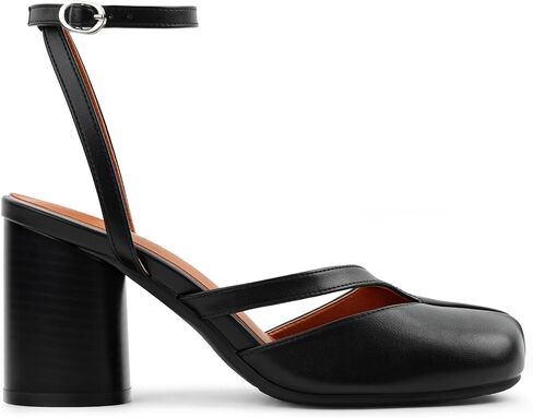 Split Toe Heels, Black Tabi Shoes with Block Heel, Comfortable Slingback Heels Split Toe Shoes Ideal for Fashion Casual Office Size9 in Saudi Arabia