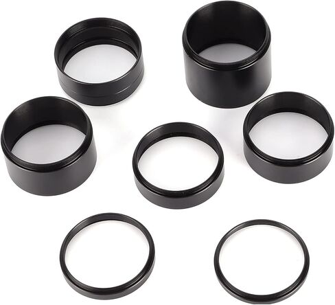Telescope Microscope 19×14×5 8 Pieces Set 3 5 7 10 12 15 20 30mm Lens Adapter Extension Tube Astronomical Telescope Accessory Extension Tube M42 in Saudi Arabia