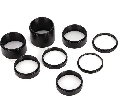 Telescope Microscope 19×14×5 8 Pieces Set 3 5 7 10 12 15 20 30mm Lens Adapter Extension Tube Astronomical Telescope Accessory Extension Tube M42 in Saudi Arabia