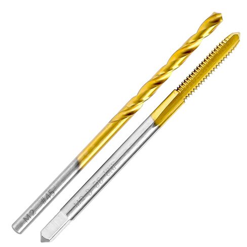 3-56 UNF Tap and #45 Drill Bit Kit for Metal, M2 HSS Drill and Tap Set | Combination of Drill and Tap Kit for Metal in Saudi Arabia