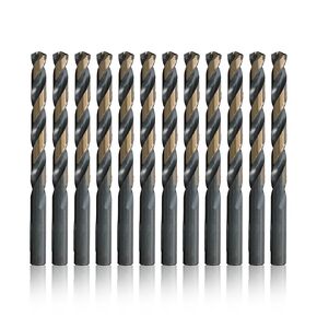 Drill America - KFD3/16P12 3/16" High Speed Steel Black & Gold KFD Split Point Drill Bit (Pack of 12), KFD Series in Saudi Arabia