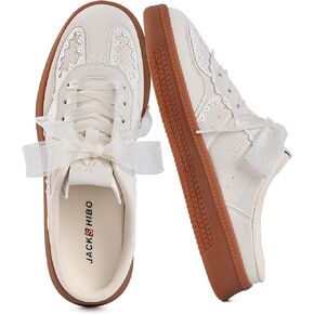 Womens Slip On Mule Sneakers Ribbon Lace-Up Closed Toe Backless Slide Shoes | Summer Cute Fashion Casual Slides On Shoes, Two Pairs of Shoelaces, Open Back Arch Support Non Slip Gum Sole in Kuwait
