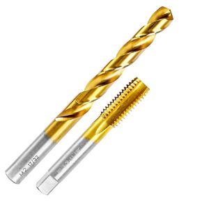 5/8"-11 UNC Tap and 17/32" Drill Bit for Metal,M2 HSS Drill and Tap Set | Combination of Drill and Tap Kit for Metal in Saudi Arabia