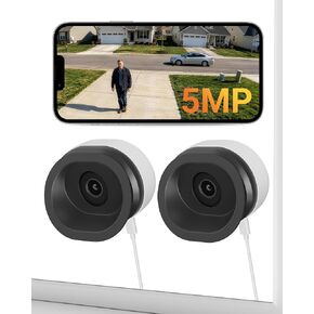 Anlapus 5MP 3K No Drill WiFi Magnetic Window Angle Mounted Security Camera | Adjustable 20°Tilt Angle Mount, No subscription, Anti glare, Color Night Vision, US-Only Cloud Storage, AI Detection, 5G/2.4G in Kuwait