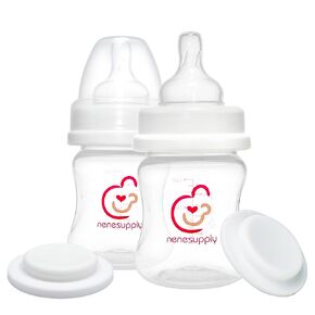 Nenesupply Feeding and Storage Bottles Collection for Spectra S1 S2 Motif Luna Breast Pumps 2 pc 9oz 280ml with Sealing Disc Anti Colic Feeding Breastmilk Storage Replace Spectra Bottles in Saudi Arabia
