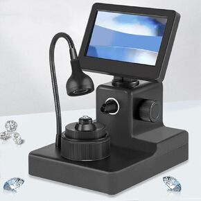 Digital Diamond Girdle Viewer 50-1500x, 4.3" LCD Microscope with Led Light, Accurate Diamond Girdle Code Reader for Gem Identification in Kuwait