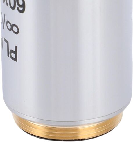 Generic 60X Plan Achromatic Objective Lens for Biological Microscopes, Ideal for Professional Observation, Aluminum Alloy Thread, 1pc Storage Box, Educational Research Use in Kuwait