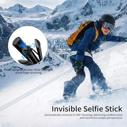Camera Protective Kit Compatible with insta 360 x5 accessories Starter Kit include（Silicone Case,Screen Protector,Lens Guard,1.2M Invisible Selfie Stick with Tripod）for 360 X5 Action Camera in Saudi Arabia