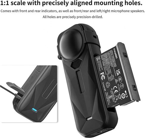 Camera Protective Kit Compatible with insta 360 x5 accessories Starter Kit include（Silicone Case,Screen Protector,Lens Guard,1.2M Invisible Selfie Stick with Tripod）for 360 X5 Action Camera in Saudi Arabia