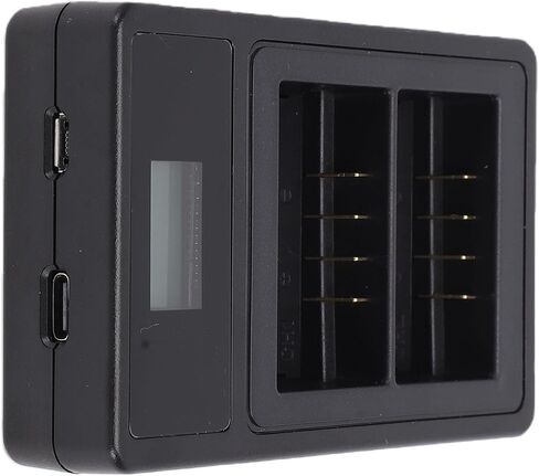 Battery Charger for VB26 VB26B VB30 V1 V850III V860III MF R76 Ring 72 V1 Pro V 100 Camera Flash Batteries, 5Wx2 USB Fast Charger with Smart Display in Saudi Arabia