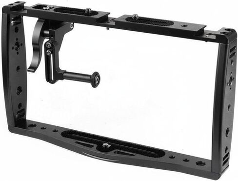 Sports Cam Cage Frame POV Filming Handheld Vlog Frame 360° Rotation Accessory Kit for Vloggers, Black, Black + Shutter Rod in Saudi Arabia