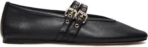 LUXMAX Suede Mary Jane Flats Women Ballerina Shoes Square Toe Ballet Flat in Saudi Arabia
