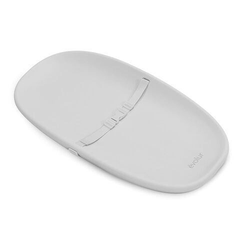 Evolur Eva Changing Pad, Waterproof EVA Foam, Safety Strap, Dark Gray | Snug Contoured Support Walls, Firm Padding, Non-Slip Base, Fits Most Standard Changing Tables, Measures 30"L x 16"W x 2.25"H in Kuwait