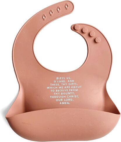 Silicone Baby Bibs, Adjustable Waterproof Bibs, Meal Blessing Bibs in Kuwait
