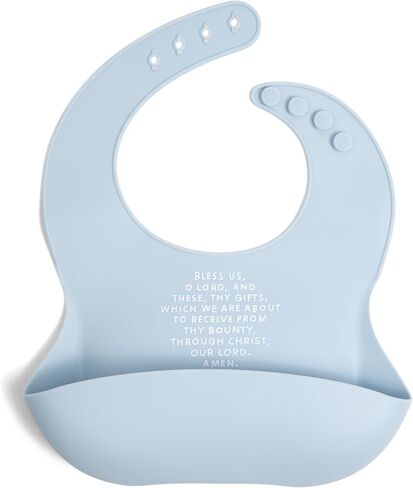 Silicone Baby Bibs, Adjustable Waterproof Bibs, Meal Blessing Bibs in Kuwait