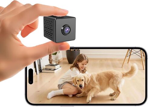 javiscam 2026 Upgraded 4K Spy Camera, Mini Hidden WiFi Camera with Live View, Plug-in Indoor Security Cam, 24/7 Recording, Motion Alerts, Night Vision, Cloud & TF Storage in Saudi Arabia