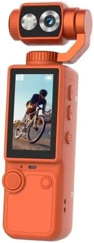 Mini Body Camera 4K HD WiFi Sports Pocket 64GB Wearable Camera for Security, Work, Guard, Travel Bicycle Driver Recorder Vlogging Mini Sports Cam (Orange) in Saudi Arabia