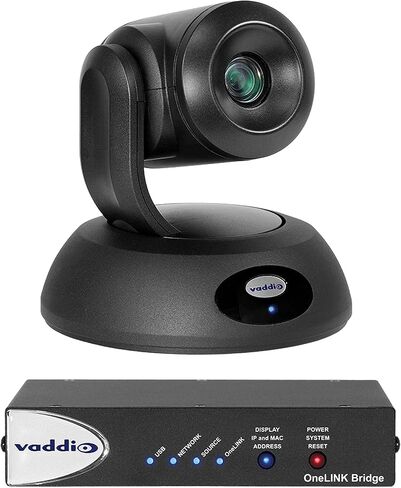 Vaddio 999-99600-200 RoboSHOT 12E HDBT OneLINK Bridge System, Black in Saudi Arabia