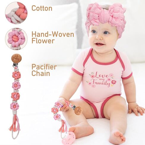 Baby Girl Gifts,Baby Shower Gift Baskets for Girls,Gender Reveal Gifts,Unique Baby Girl Newborn Essentials with Blanket Rattle Toys in Kuwait