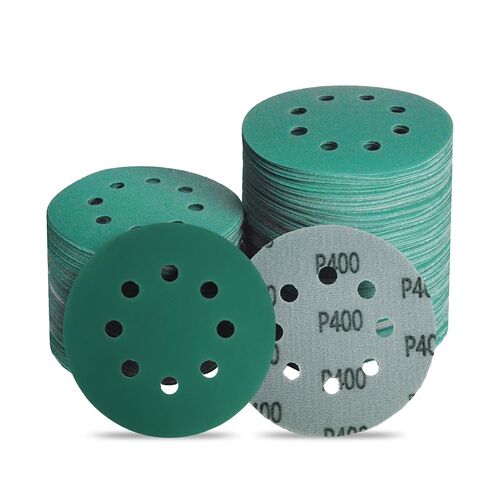50 PCS 5 Inch 8 Hole Zirconia Hook & Loop Sanding Discs Assortment | Orbital Sander Pads, Includes 10 Each of 80, 120, 150, 180, 220 Grit Sandpaper, Wet Dry Sand paper for Random Orbital Sanders in Saudi Arabia