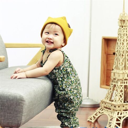Baby First Birthday Party Knitted Hat 1st Crown Headband Beanie Warm Cap (Yellow) in Saudi Arabia