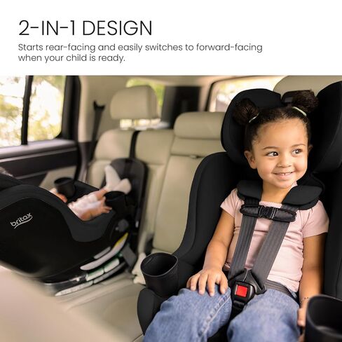 Britax Galaxy360 Slim Rotating Convertible Car Seat — Raven Black | 2-in-1 Rotating Car Seat for Infants & Toddlers, 360 SwivelSmooth Steel Ring, Extended Rear Facing, ClickTight Installation in Saudi Arabia