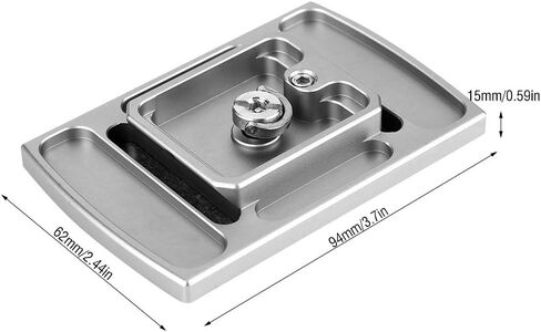 TH-650DV Tripod Monopod Storage Case Plate for Camera DSLR, High Precision CNC Machining, Durable Aluminum Alloy, Ideal for Videographers, 1/4 Inch in Saudi Arabia