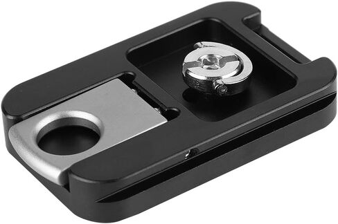 QR-60 Storage Case Plate for ArcaSwiss Tripod, Durable Aluminum Alloy, Lightweight Design for Photographers, Size 6x3.8cm in Saudi Arabia